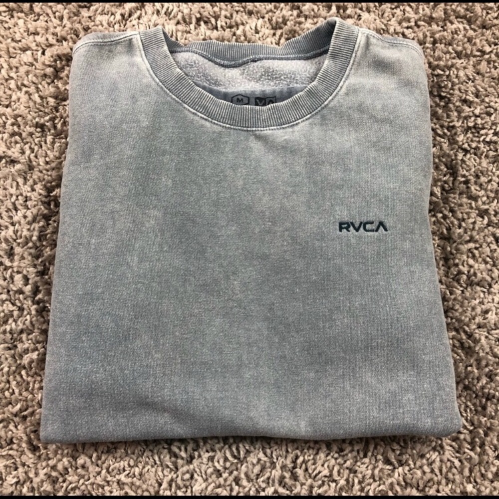 RVCA Men’s Crewneck Blue Grey Sweatshirt